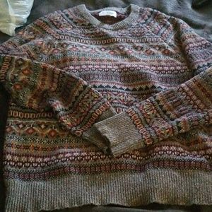 Mens multi colored knitted sweater